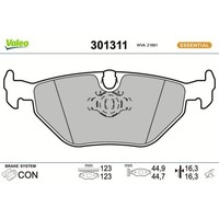 1X Bremsbelagsatz, Scheibenbremse Valeo 301311 Passend FüR BMW Alpina