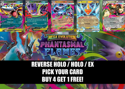 #ad Pokémon Phantasmal Flames: Pick Your Card – Reverse Holo Holo ex Near Mint TCG $0.99