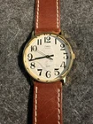 Vintage Timex Quartz Men’s Watch – Water Resistant – White Dial – Runs –