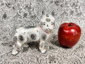 Antique Cast Iron French Bulldog Boston Terrier Dog Coin Bank 5x5 Door Stop