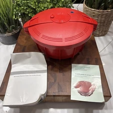 QVC Prepology Microwave Pressure Cooker 4 Qt  NEW. Instruction/recipe booklet.