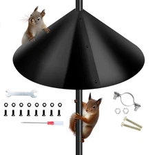 Squirrel Baffle for Bird Feeder Pole,16 inch Squirrel Guard Stopper for Outsi...