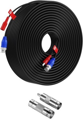 Anlapus 30m BNC Kabel Video Strom Verlängerung CCTV Überwachungskamera DVR Set