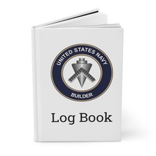 US Navy Builder Rating Log Book BU Emblem Journal