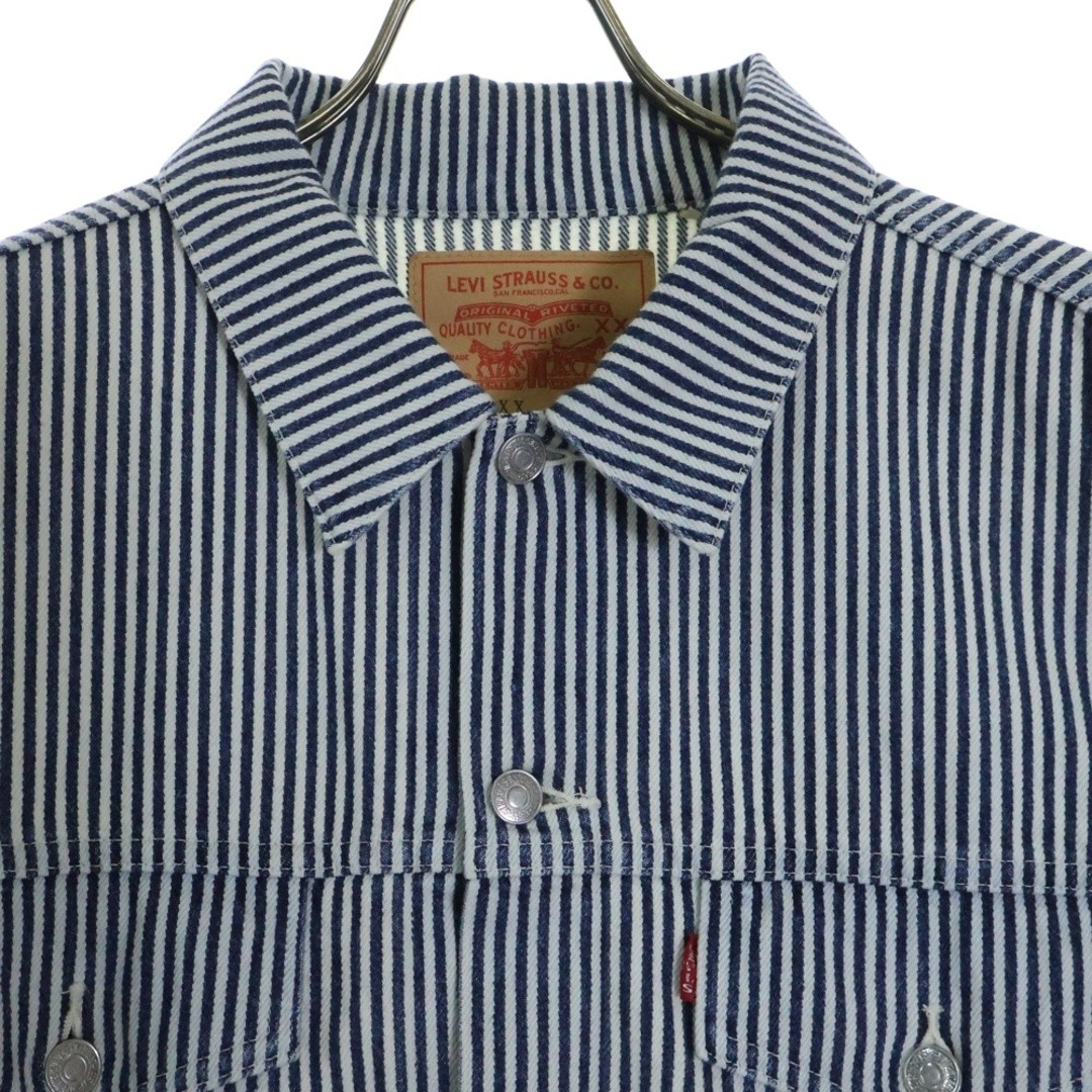 LEVI'S 557XX HICKORY STRIPE JACKET サイズ40 Levi's 23SS x NIGO 557XX Hickory Stripe Trucker Jacket Denim