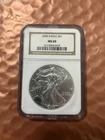 2000 American Silver Eagle Coin NGC MS69 1oz .999 Fine Silver