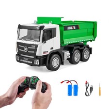 RC Dump Truck Toy 9-Channel 1:18 Scale Remote Control Dump Truck RC Constr