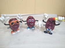 Lot of 3 Vintage 1988 California Raisins Wind Up Toys Figurines - All Working