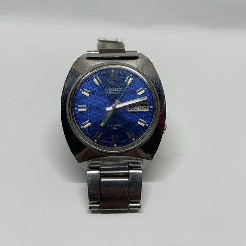 Vintage Seiko Argyle Diamond Pattern Dial Automatic Japan Men Watch 7009-8009-P