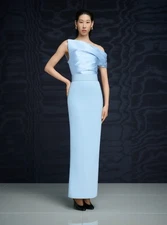 AUTH Solace London The Magda Maxi Dress in Ice blue UK 12