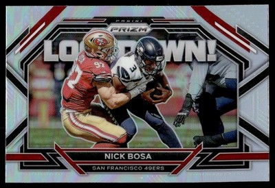 2022 Panini Prizm Lockdown! Silver Nick Bosa San Francisco 49ers #L-5