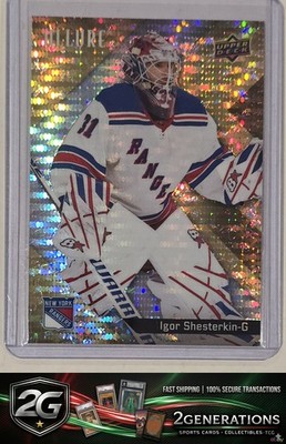 2024-25 Upper Deck Allure #35 Igor Shesterkin Glitter Bomb Gold #/199