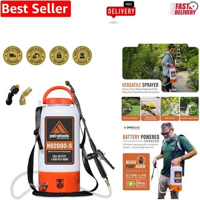 Leak-Proof 2 Gallon Battery Sprayer with Adjustable Nozzles - Hassle-Free Use