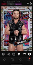 DIGITAL TOPPS WWE SLAM JD McDonagh COSMIC CHROME 25 SUPER RARE NUCLEUS Read