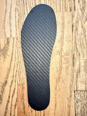 carbon fiber shoe insert semi rigid insole 23.5 cm men 7 women 8