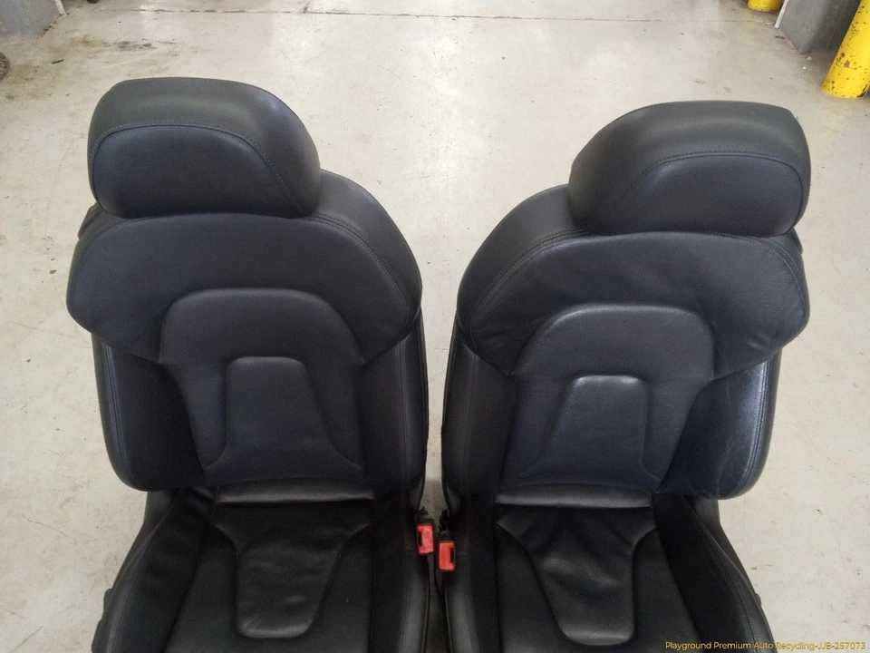 Audi A5 8T COUPE Pair Of Left & Right Front Power Leather Seat Black Fits 08-13 Foto 2 de 4