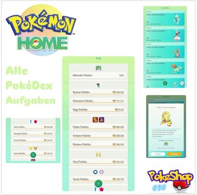 ALLE PokéDex Aufgaben | Pokemon Home