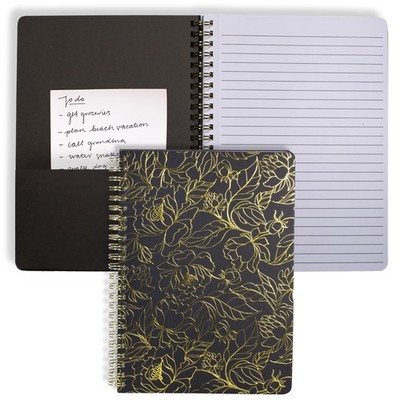 Steel Notebook Steel Mill & Co Cute Black Mini Spiral Notebook, 8.25
