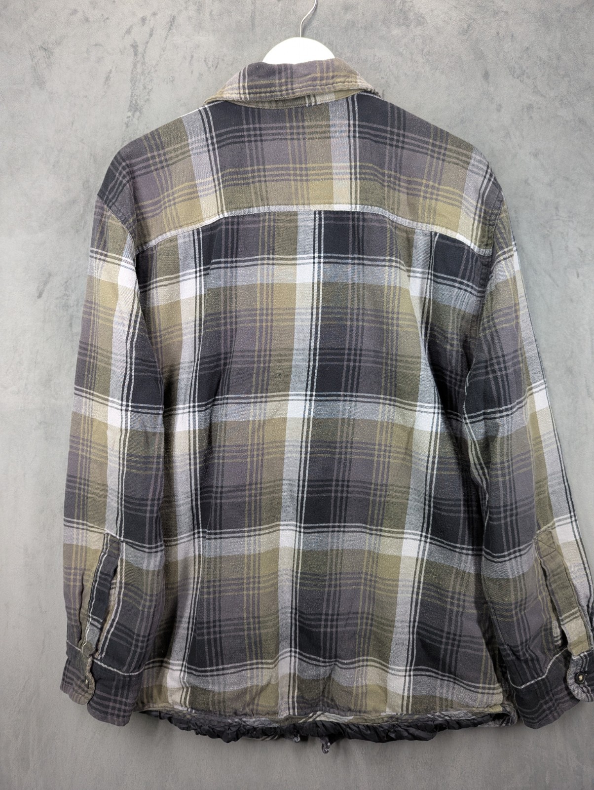 St John's Bay Lumberjack Shirt Jacket Size Large Quilt Lined Cotton Flannel image 4