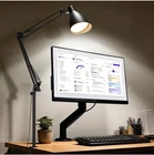 Extra Tall Metal Swing Arm LED Architect Desk Lamp Clamp 5 Color 10 Bright