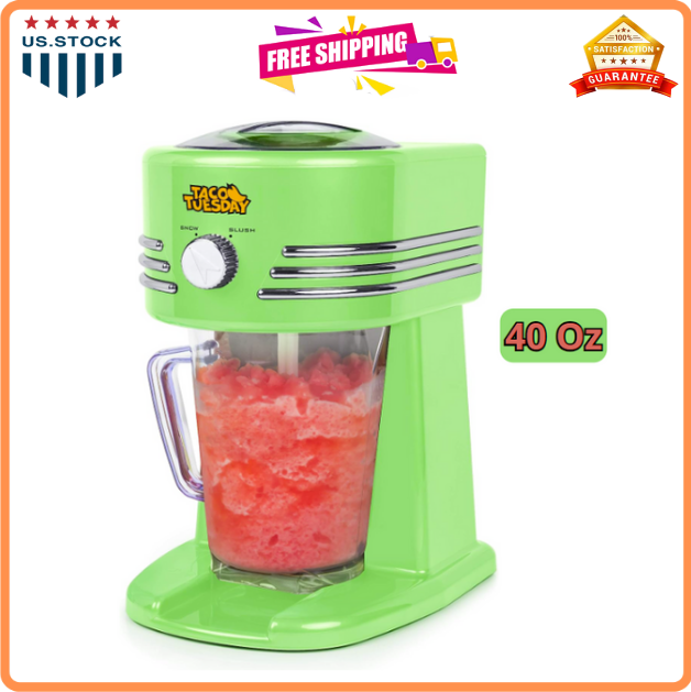 Frozen Drink Maker and Margarita Machine for Home - 40-Ounce Slushy Maker with S