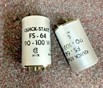 ONE FS64 Quick Start Double Life Fluorescent Starter 90-100 Watt NEW FS-64