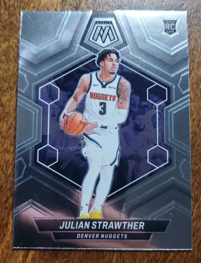 2023-24 Panini Mosaic Julian Strawther Rookie #214 Denver Nuggets RC (Q)