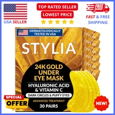 24K Gold Under Eye Patches – Reduce Dark Circles, Puffiness & Wrinkles