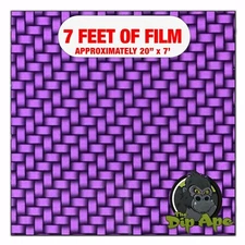 Hydrographic film Candied Purple Carbon Weave hydro dipping 7' x 20" hydro dip