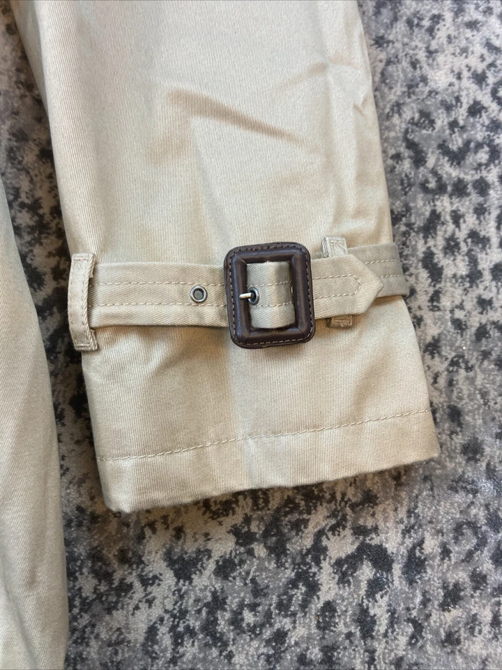 Gabardina cargo beige Banana Republic para hombre talla grande alta forro de mezcla de lana Foto 2 de 4