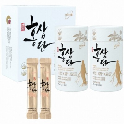 ATOMY Hongsamdan Korean Red Ginseng 30 Stück x 2er Pack Red Ginseng Saponins