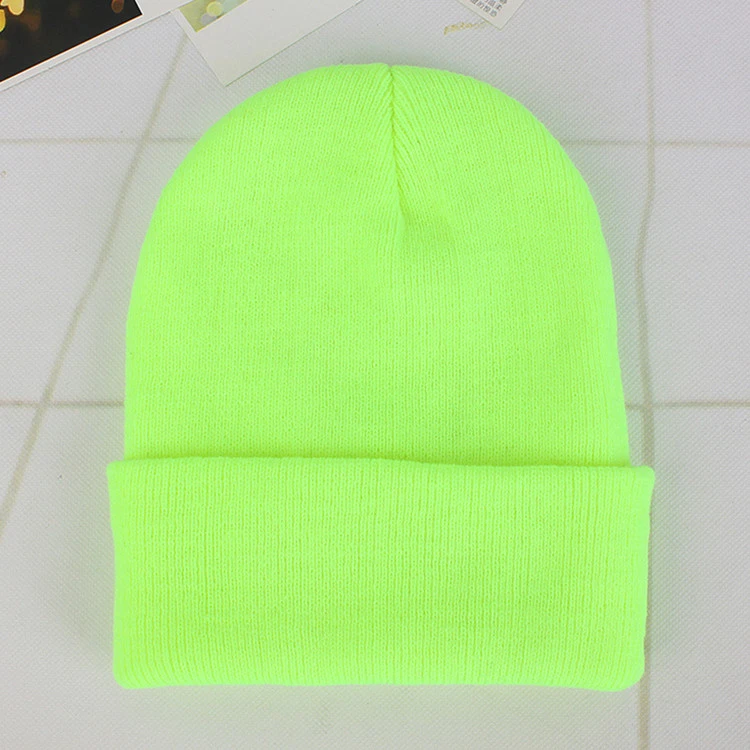 Womens Girls Beanies Knitted Solid Cute Hat Female Beanie Caps Warmer Casual Cap - Image 4 of 4