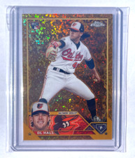 2023 Topps Chrome Gilded DL Hall #101 | Mini Diamond Gold Etch | Rookie RC /50