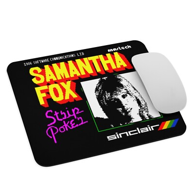 Strip POKER SAMANTHA FOX -ZX Spectrum - Mouse Pad NEW 9.5