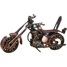 Mini Motorcycle Hand Crafted Recycled Metal Art Sculpture Figurine