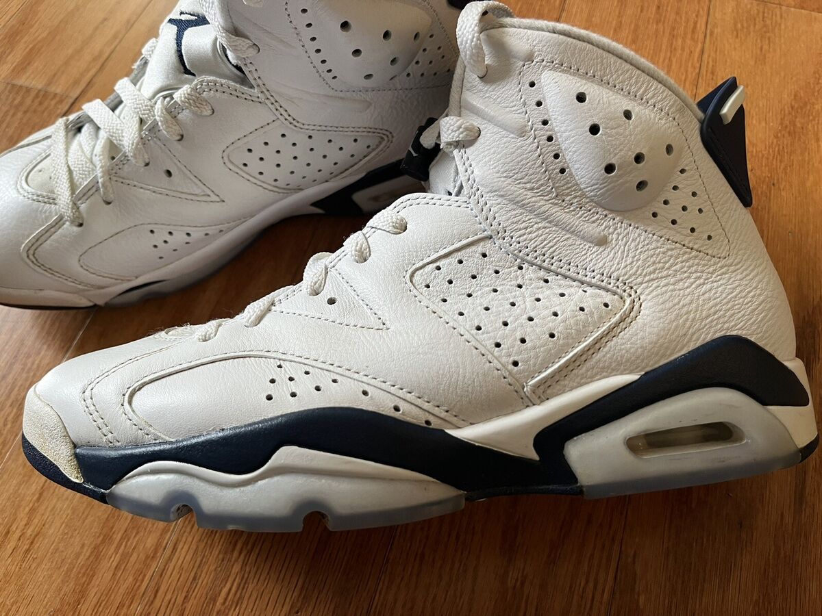 Nike Air Jordan 6 VI Retro Midnight Navy 2022 White Size 8.5 Nike Air Jordan 6 VI Retro Midnight Navy 2022 White Size 8.5