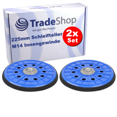 2x Ersatzteil Schleifteller Kletteller für Menzer LHS/TBS 225 Langhalsschleifer