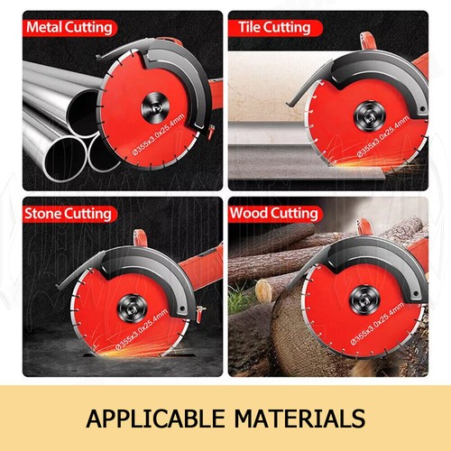 Electric Concrete Saw 355mm Cutter Wet/Dry Demo Tools Circular Cutting Off 3000W - Picture 7 of 12