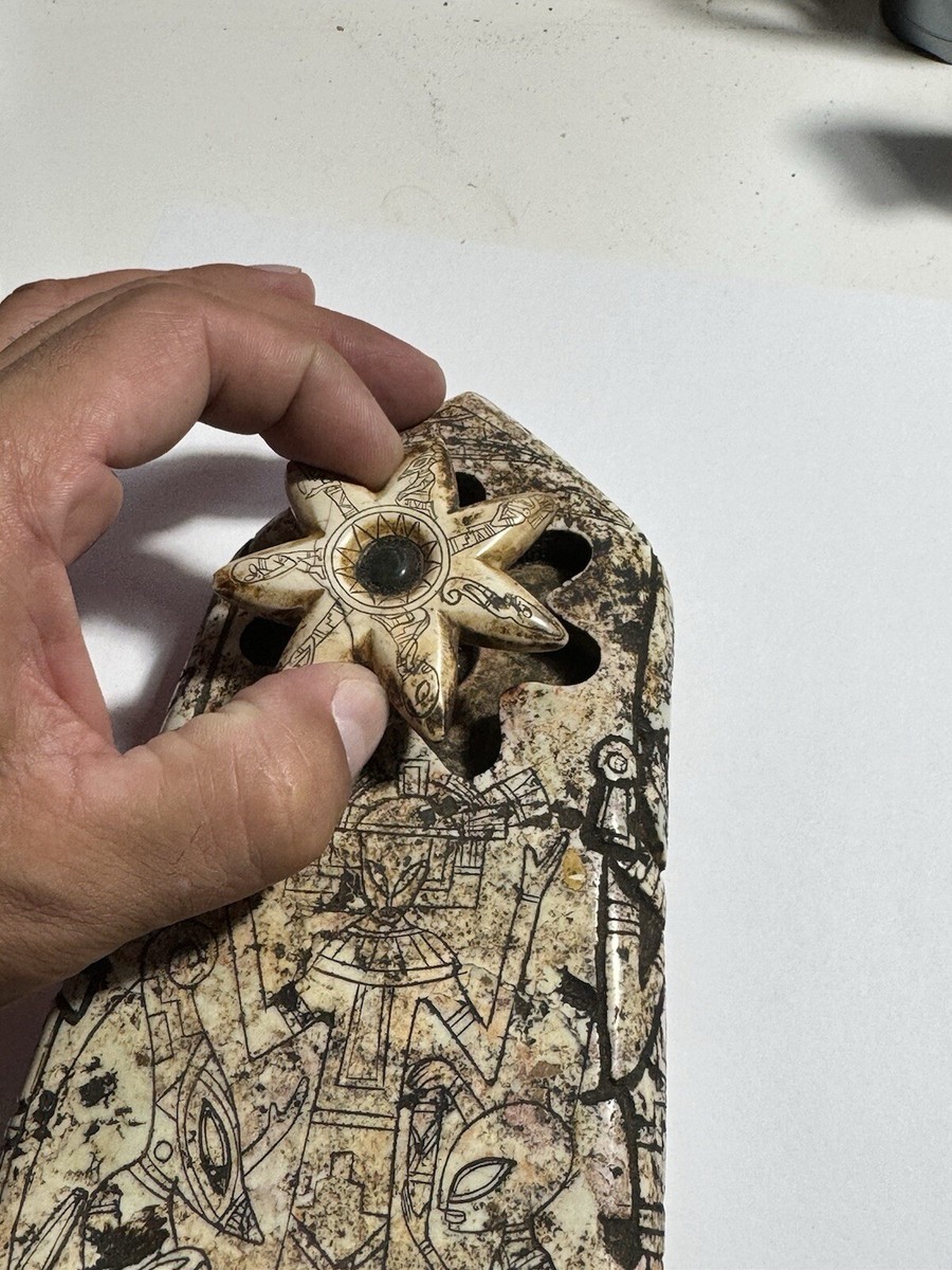 Ojuelos de Jalisco Alien Carved Stone.Authentic Aztlan Artifact | eBay