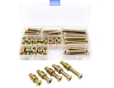 25 Sets 5/16—15mm Threaded Inserts Nuts And Bolt Assortment Kit Hex Socket Drive