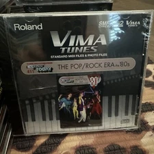 Roland VIMA Tunes - The Pop/Rock Era The 80s (VIMA CD) MIDI Brand New