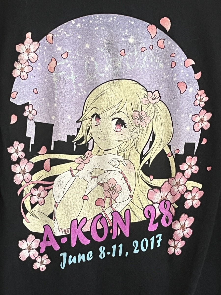 Vintage Y2K 2000s Anime a-Kon 28 tshirt size xl Anime Girl | eBay