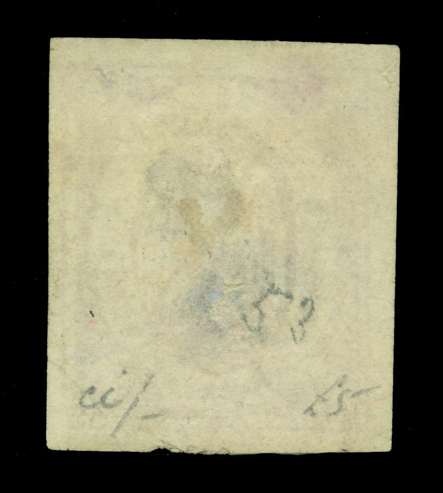 BOLIVIA 1868 CONDOR 5c 淡紫色 Scott # 3 未使用的 VF 方面 — 第 2/2 张图片