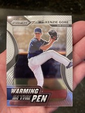 2020 Panini Prizm MacKenzie Gore Warming In The Pen Padres