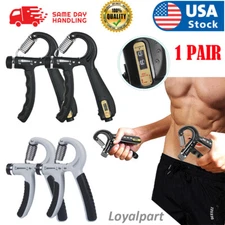 2Pcs Hand Grip Strength Power Trainer Gripper Strengthener Gym Exerciser