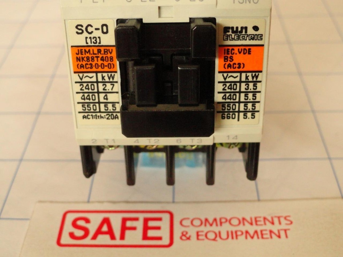 Fuji Electric SC-03 Magnetic Contactor Cat No.4NC0A0 380-400V 50Hz - Foto 7