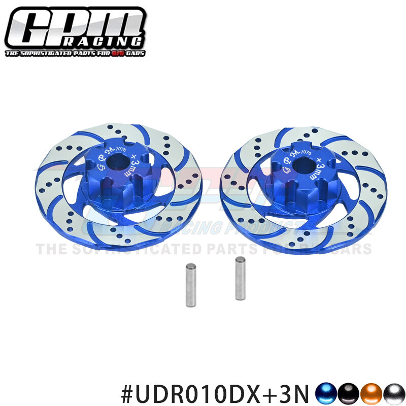 GPM Alu 7075 Hex & Brake Disk & Silver Lining TRAXXAS 1/7