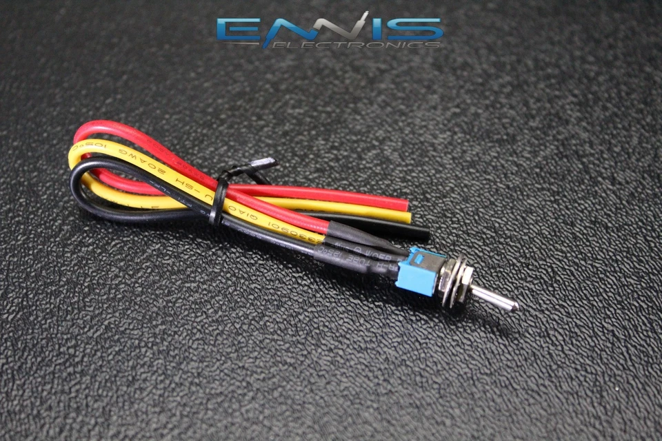 3 PIEZAS ENCENDIDO MINI INTERRUPTOR DE METAL PRECABLEADO 15 AMP 250 VACÍO BALANCÍN IBTSSMS Foto 4 de 4