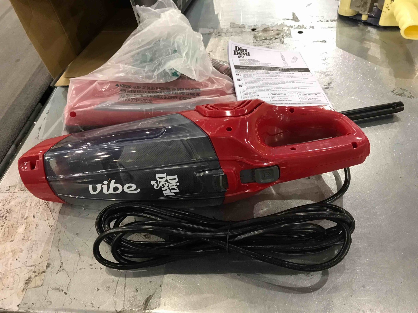 Dirt Devil Vibe 3in1 Vacuum Cleaner, Lightweight Corded Bagless Stick