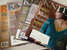 Lot 5 Knitting Magazines INTERWEAVE KNITS 2005-2012
